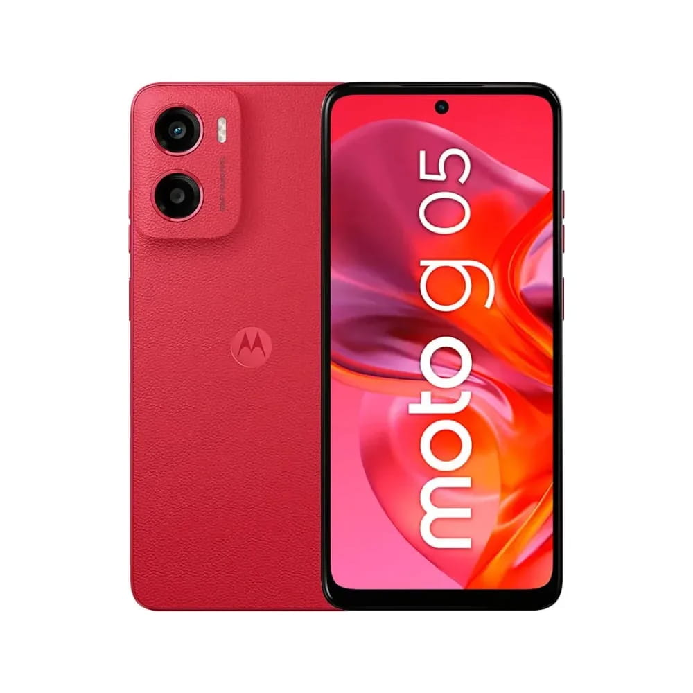 Celular 4G Motorola G05 128GB 4GB Rojo