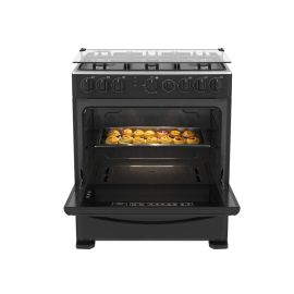 Cocina a Gas Mabe CMP3020FN1 30" 6 Hornillas Negro