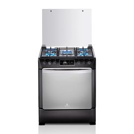 Cocina Indurama Niza 30" Negro 5 Hornillas
